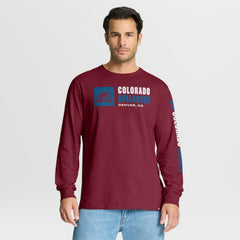 Colorado Avalanche Fanatics Goal Crease Legacy Long Sleeve T-Shirt - Burgundy | Fanatics discount