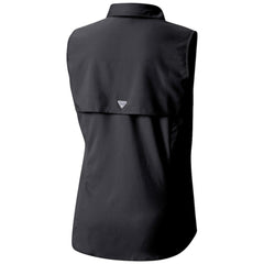 Utah Mammoth Columbia Women's Tamiami Omni-Shade Sleeveless Button-Up Shirt - Black | NHL sale