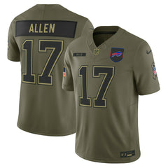 Josh Allen Buffalo Bills 2025 Salute to Service Limited Jersey - Olive - Nike