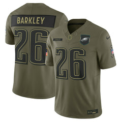 Saquon Barkley Philadelphia Eagles 2025 Salute to Service Limited Jersey - Olive - Nike