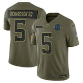 Anthony Richardson Sr. Indianapolis Colts 2025 Salute to Service Limited Jersey - Olive - Nike