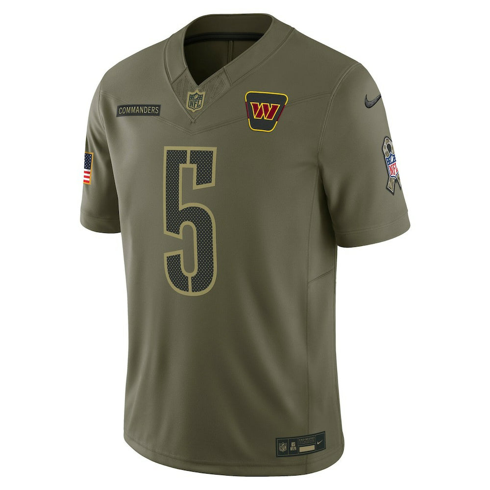 Jayden Daniels Washington Commanders 2025 Salute to Service Limited Jersey - Olive - Nike