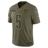 Jayden Daniels Washington Commanders 2025 Salute to Service Limited Jersey - Olive - Nike