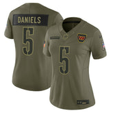 Jayden Daniels Washington Commanders Women's 2025 Salute to Service Limited Jersey - Olive - Nike