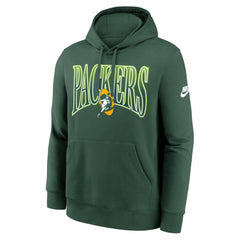 Green Bay Packers Full Blitz Club Fleece Pullover Hoodie - Green - Nike