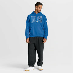 Detroit Lions Full Blitz Club Fleece Pullover Hoodie - Blue - Nike
