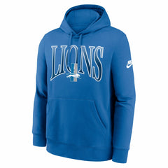 Detroit Lions Full Blitz Club Fleece Pullover Hoodie - Blue - Nike