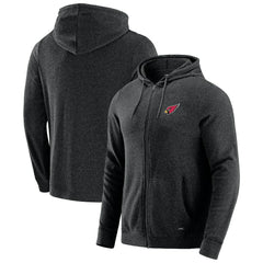 Arizona Cardinals J. Palmer Players Lounge Tri-Blend Full-Zip Hoodie - Dark Heather Gray - NFL