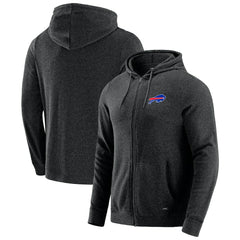 Buffalo Bills J. Palmer Players Lounge Tri-Blend Full-Zip Hoodie - Dark Heather Gray - NFL
