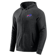 Buffalo Bills J. Palmer Players Lounge Tri-Blend Full-Zip Hoodie - Dark Heather Gray - NFL