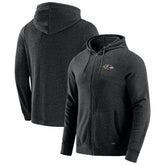 Baltimore Ravens J. Palmer Players Lounge Tri-Blend Full-Zip Hoodie - Dark Heather Gray - NFL