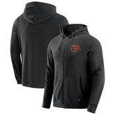 Chicago Bears J. Palmer Players Lounge Tri-Blend Full-Zip Hoodie - Dark Heather Gray - NFL