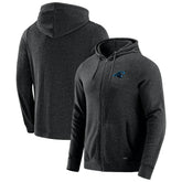 Carolina Panthers J. Palmer Players Lounge Tri-Blend Full-Zip Hoodie - Dark Heather Gray - NFL