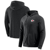 Kansas City Chiefs J. Palmer Players Lounge Tri-Blend Full-Zip Hoodie - Dark Heather Gray - NFL