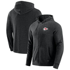 Kansas City Chiefs J. Palmer Players Lounge Tri-Blend Full-Zip Hoodie - Dark Heather Gray - NFL