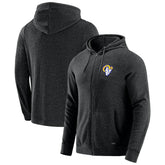 Los Angeles Rams J. Palmer Players Lounge Tri-Blend Full-Zip Hoodie - Dark Heather Gray - NFL