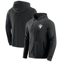 Los Angeles Rams J. Palmer Players Lounge Tri-Blend Full-Zip Hoodie - Dark Heather Gray - NFL
