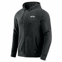 New York Jets J. Palmer Players Lounge Tri-Blend Full-Zip Hoodie - Dark Heather Gray - NFL
