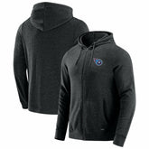 Tennessee Titans J. Palmer Players Lounge Tri-Blend Full-Zip Hoodie - Dark Heather Gray - NFL