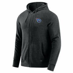 Tennessee Titans J. Palmer Players Lounge Tri-Blend Full-Zip Hoodie - Dark Heather Gray - NFL