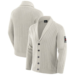 Kansas City Chiefs J. Palmer The Playmaker Cardigan Raglan Sweater - Gray - NFL