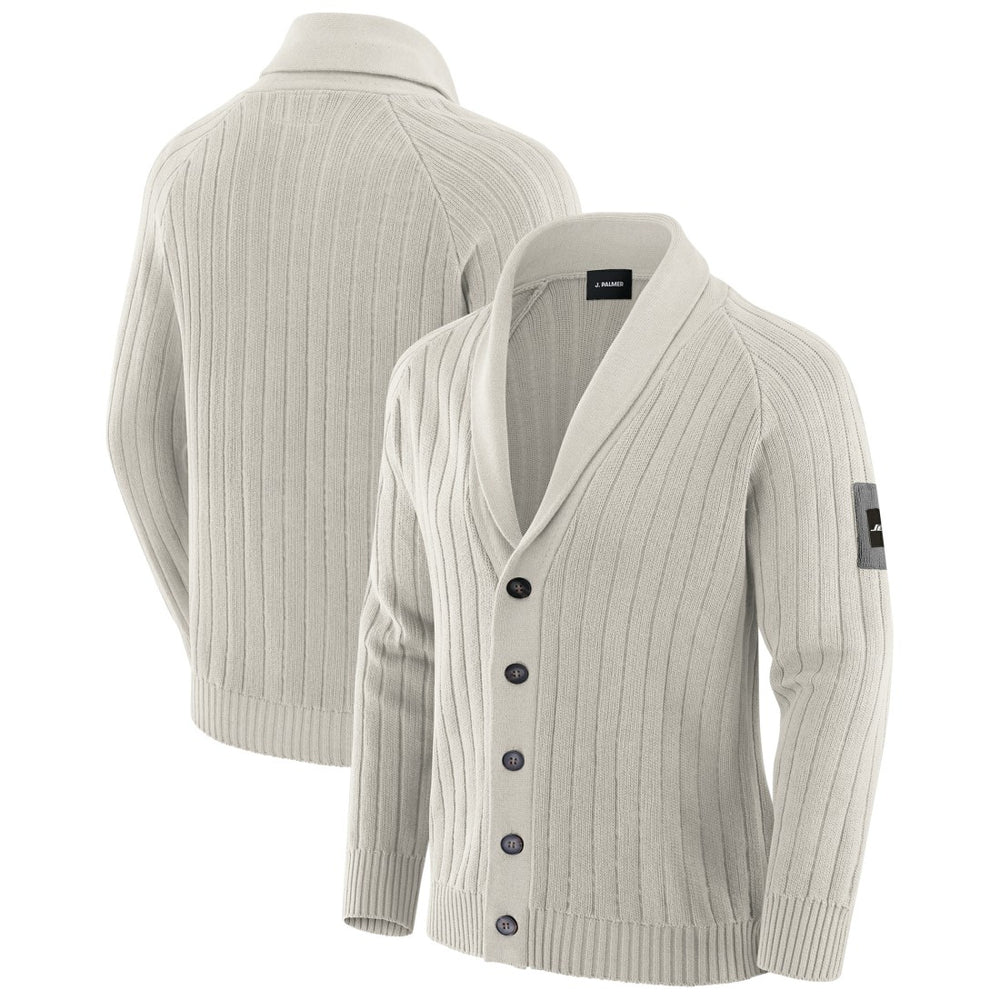 New York Jets J. Palmer The Playmaker Cardigan Raglan Sweater - Gray - NFL