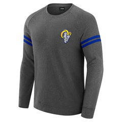 Los Angeles Rams J. Palmer Players Lounge Raglan Tri-Blend Sweatshirt - Dark Heather Gray - NFL