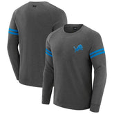 Detroit Lions J. Palmer Players Lounge Raglan Tri-Blend Sweatshirt - Dark Heather Gray - NFL