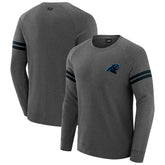 Carolina Panthers J. Palmer Players Lounge Raglan Tri-Blend Sweatshirt - Dark Heather Gray - NFL