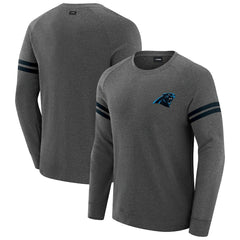 Carolina Panthers J. Palmer Players Lounge Raglan Tri-Blend Sweatshirt - Dark Heather Gray - NFL