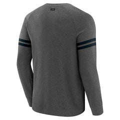 Carolina Panthers J. Palmer Players Lounge Raglan Tri-Blend Sweatshirt - Dark Heather Gray - NFL
