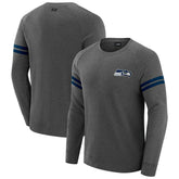 Seattle Seahawks J. Palmer Players Lounge Raglan Tri-Blend Sweatshirt - Dark Heather Gray - NFL