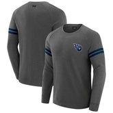 Tennessee Titans J. Palmer Players Lounge Raglan Tri-Blend Sweatshirt - Dark Heather Gray - NFL