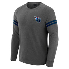 Tennessee Titans J. Palmer Players Lounge Raglan Tri-Blend Sweatshirt - Dark Heather Gray - NFL