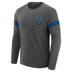 Indianapolis Colts J. Palmer Players Lounge Raglan Tri-Blend Sweatshirt - Dark Heather Gray - NFL