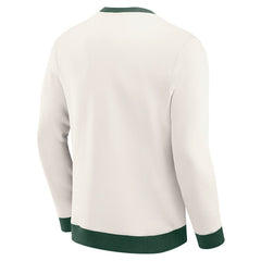 Green Bay Packers Darius Rucker Collection Colorblock Pullover Sweatshirt - Cream - Fanatics
