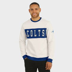Indianapolis Colts Darius Rucker Collection Colorblock Pullover Sweatshirt - Cream - Fanatics