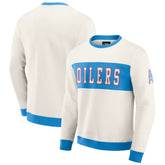 Tennessee Titans Darius Rucker Collection Colorblock Pullover Sweatshirt - Cream - Fanatics
