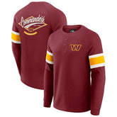 Washington Commanders Darius Rucker Collection Waffle-Knit Raglan Long Sleeve Henley T-Shirt - Burgundy - Fanatics