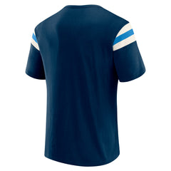 Tennessee Titans Darius Rucker Collection Football Stripe Sleeve T-Shirt - Navy - Fanatics