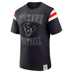 Houston Texans Darius Rucker Collection Football Stripe Sleeve T-Shirt - Navy - Fanatics