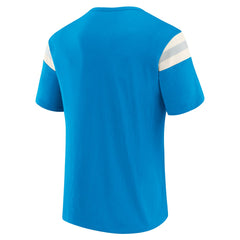 Detroit Lions Darius Rucker Collection Football Stripe Sleeve T-Shirt - Blue - Fanatics