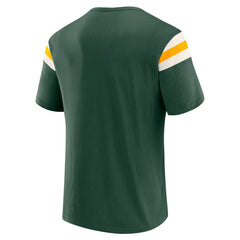 Green Bay Packers Darius Rucker Collection Football Stripe Sleeve T-Shirt - Green - Fanatics