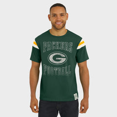 Green Bay Packers Darius Rucker Collection Football Stripe Sleeve T-Shirt - Green - Fanatics