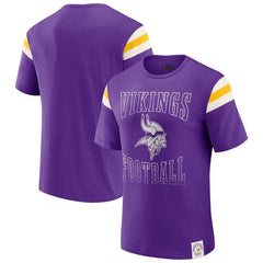 Minnesota Vikings Darius Rucker Collection Football Stripe Sleeve T-Shirt - Purple - Fanatics