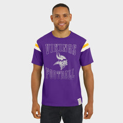 Minnesota Vikings Darius Rucker Collection Football Stripe Sleeve T-Shirt - Purple - Fanatics