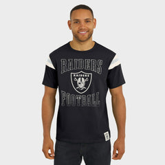 Las Vegas Raiders Darius Rucker Collection Football Stripe Sleeve T-Shirt - Black - Fanatics