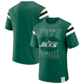 New York Jets Darius Rucker Collection Football Stripe Sleeve T-Shirt - Green - Fanatics