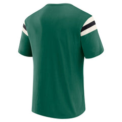New York Jets Darius Rucker Collection Football Stripe Sleeve T-Shirt - Green - Fanatics