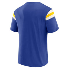Los Angeles Rams Darius Rucker Collection Football Stripe Sleeve T-Shirt - Royal - Fanatics